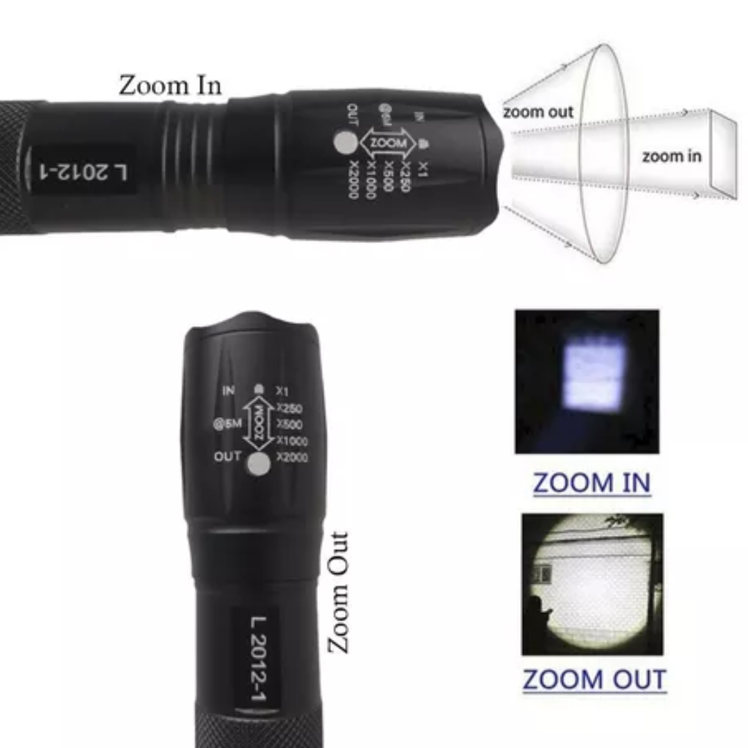 Linterna Recargable Luz Led