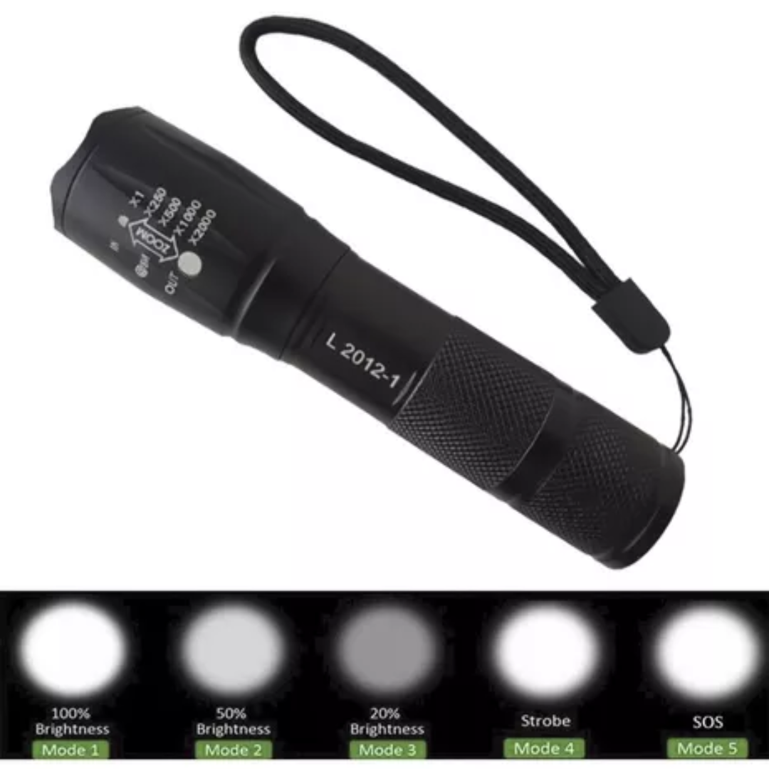 Linterna Recargable Luz Led