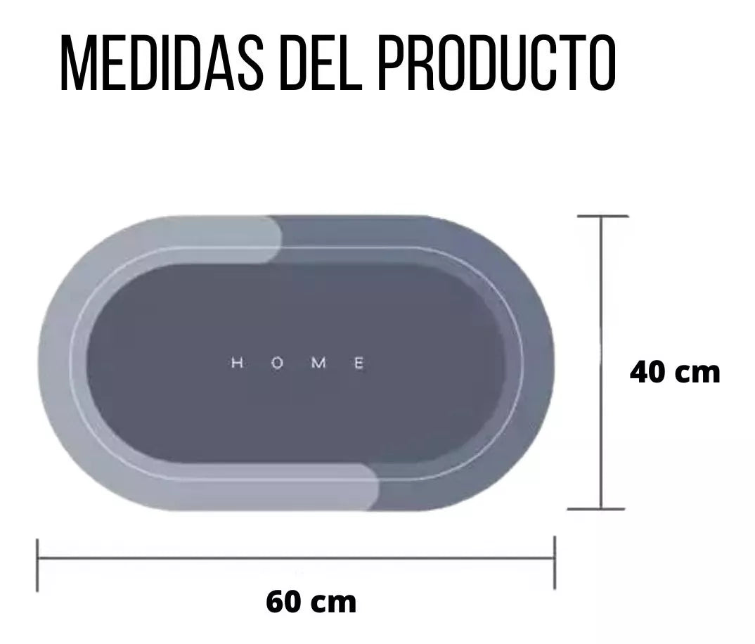 Tapete Antideslizante Baño Alfombra Duch