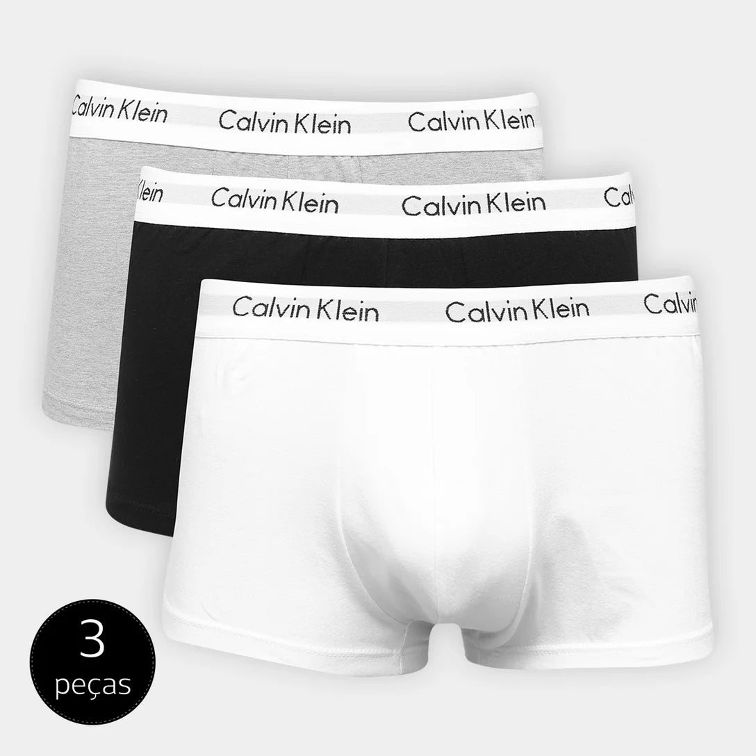Kit de calzoncillos bóxer para hombre de Calvin Klein.