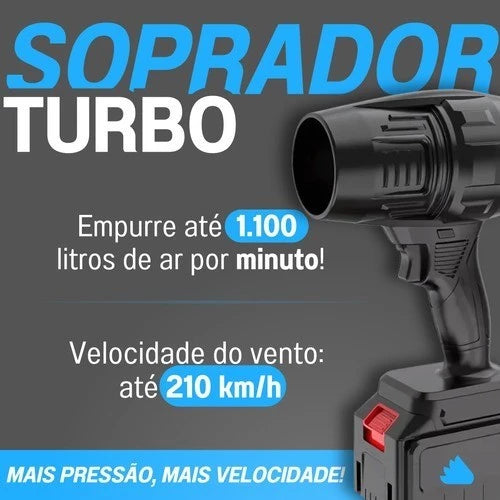 Soplador turbo portátil recargable