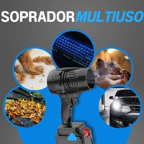 Soplador turbo portátil recargable