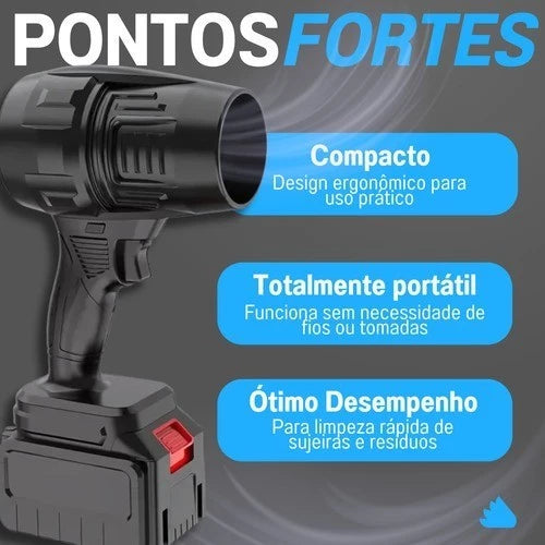 Soplador turbo portátil recargable
